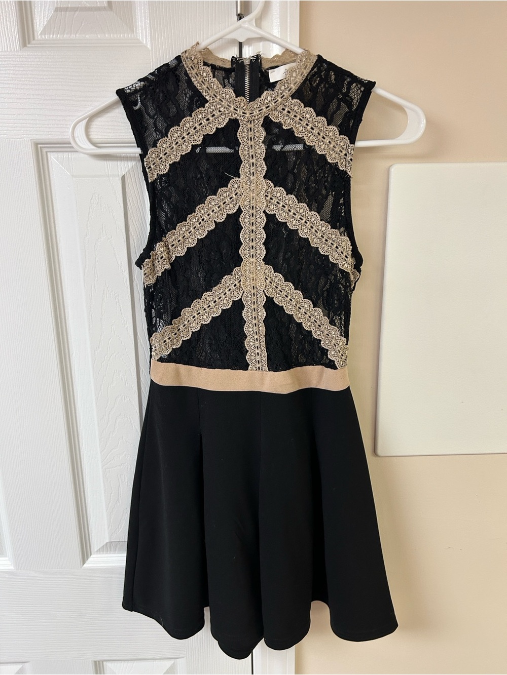 Active USA Semi Sheer Lace Mini Dress